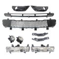 Secos 12pcs Body Kits Fog Light Trims Drl Grille Front For Jeep Compass 2017 2018 2019 2020 2021 Replace 5up87rxfaa 5us54rxfab 