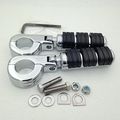 Xkh Group Motorcycle Chrome Footrest Foot Pegs With 1 4 Clamps For Suzuki Vl1500 Vl800 Vz800 Vl125 Vl250 Vs1400 Vz1500 Intruder
