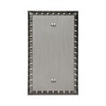 Amertac 90ban Egg Dart Antique Nickel Cast Wall Plate Blank 