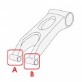 Caltric Swing Arm Pivot Shaft Bushing Kit Compatible With Yamaha 2xj-22124-00-00 2xj-22123-00-00