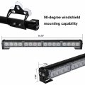 Aspl 2x16 8 Inch Emergency Flashing Led Traffic Advisor Strobe Light Bar 32led 26 Flash Patterns Interior Safety Warning Lights
