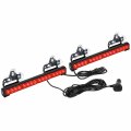 Aspl 2x16 8 Inch Emergency Flashing Led Traffic Advisor Strobe Light Bar 32led 26 Flash Patterns Interior Safety Warning Lights 