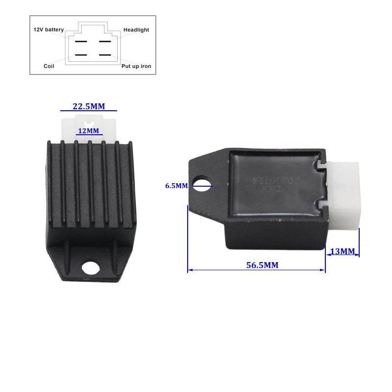 12v 4 Pin Voltage Rectifier Regulator Half Wave