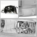Auto Dynasty Chrome Housing Clear Corner Headlight W Bumper Lamps Tool Kit For Dodge Dakota Durango 97-04