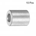 Uxcell 10pcs Aluminum Spacer 5mm Bore 10mm Od 12mm Length Screw Standoff Bushing Plain Finish Round For M5 Screws Bolts And