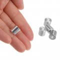 Uxcell 10pcs Aluminum Spacer 5mm Bore 10mm Od 12mm Length Screw Standoff Bushing Plain Finish Round For M5 Screws Bolts And