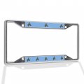 Fastasticdeals Metal Insert License Plate Frame American Saddlebred Weatherproof Car Accessories Chrome 4 Holes Solid 