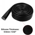X Autohaux 1 Id 10ft Heat Shielded Fire Sleeve Silicone Coated Fiberglass Tape For Automotive Hose Lines Wires Electrical