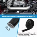 X Autohaux 1 Id 10ft Heat Shielded Fire Sleeve Silicone Coated Fiberglass Tape For Automotive Hose Lines Wires Electrical