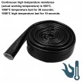 X Autohaux 1 Id 10ft Heat Shielded Fire Sleeve Silicone Coated Fiberglass Tape For Automotive Hose Lines Wires Electrical