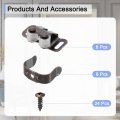 8 Set Cabinet Door Catch Latch Lock Metal With Screw For Cupboard Kitchen Closet Wardrobe Red Bronze
