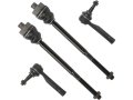Front Tie Rod End Set Of 4 Compatible With 2000-2006 Chevy Tahoe 