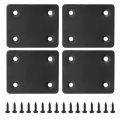 Hoypeyfiy 4pcs Flat Straight Brace Brackets Plate Stainless Steel Repair Bracket 60mm 80mm Support Fixed Connection For 