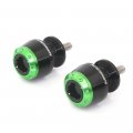 Mc Motoparts Atom Green 10mm Cnc Swingarm Spools For Z1000 2003-2013 