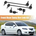 Uxcell 4pcs Front Rear Sway Bar Links Stabilizer Enda Link Suspension Kit For Mazda 3 2004-2009 5 2006-2015 No K80235 K80867