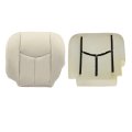 Driver Side Bottom Replacement Leather Seat Cover And Foam Cushion Light Tan For Chevy Tahoe Suburban Gmc Yukon 1500 2500 2003 