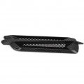 Duokon 2pcs Car Fender Vents Car Side Air Flow Intake Grille Vent Net Hole Cover Decorative Sticker Black Carbon Fiber