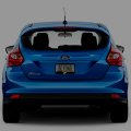 Ipick Image 3d Night Glow Luminescent Logo On Black Metal License Plate Frame For Ford Focus St