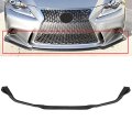3pcs Front Bumper Lip Pp Glossy Black For 2014-2016 Lexus Is-series F-sport 