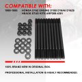 Auto Dynasty 12-point Hex Nut Engine Cylinder Head Studs Assembly Kit For Acura El Honda Civic Del Sol Crx D Series Engines
