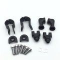 Black Short Angled Adjustable Highway Peg Mounting Kit For Bikes With 1 5 In Front Engine Guard Frame Tube V Star Roadstar