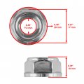 Caltric 4x Rear Wheel Axle Sprocket Nut Compatible With Honda Fourtrax 250 Trx250r 2x4 1986 1987 1988 1989