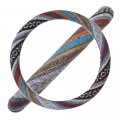 Bdk Blue Woven Saddle Blanket Steering Wheel Cover For Cars Suv Van Truck Auto Driver Grip 15 Inch 