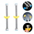 Abaodam 4 Pcs Bellows Stainless Steel Water Heater Hose Pipe Corrugated 1 2 Moonshine Faucet Connector Gas Kit Supplies