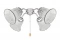Aspen Creative 23080-4a Transitional Clear Ribbed Ceiling Fan Replacement Glass Shade 2-1 8 Fitter Size X-3 4 Diameter 4-1 2