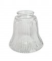 Aspen Creative 23080-4a Transitional Clear Ribbed Ceiling Fan Replacement Glass Shade 2-1 8 Fitter Size X-3 4 Diameter 4-1 2