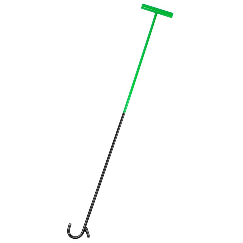 Autoswpozo 5th Wheel Pin Puller 42 Solid Steel Chrome Plated Hook Heavy Duty W Hook 1 Pack Green Black