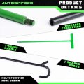 Autoswpozo 5th Wheel Pin Puller 42 Solid Steel Chrome Plated Hook Heavy Duty W Hook 1 Pack Green Black