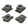 20 Sets 5x12mm U Clip Phillips Screw Assortment Car Clips Fasteners With Screws For Bumper Dash Door Panel Interior Army Green