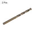 Uxcell 6 4mm Drilling Dia Straight Shank High Speed Steel Cobalt Metric Twist Drill Bit Rotary Tool 2pcs