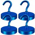 Lovimag Magnetic Hooks Heavy Duty 100lbs Strong Cruise For Hanging Blue Magnets With Refrigerator Grill Garage Tool Room 