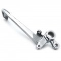 Httmt Mt280-012b- Motorcycle Silver High Tensile Strength Aluminum Unfoldable Rear Brake Pedal Foot Lever For Cbr 1000rr 