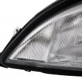 G-plus Headlights Assembly Compatible With 1996-2004 Freghtliner Columbia Left Bumper Headlamp Cleara Lensa Chrome Housinga