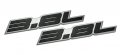 Erpart 3 8l Liter Embossed Black On Highly Polished Silver Real Aluminum Auto Emblem Badge Nameplate Compatible With Buick