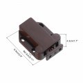 Uxcell 4 Pack Double Roller Cabinet Catches Door Latch Cupboard Closet Doors With Screws For Drawer Brown