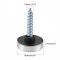 Uxcell Mirror Screws 14mm 0 55 28pcs Decorative Cap Fasteners Cover Nails Wire Drawing Silver Tone 201 Stainless Steel