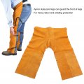 Welding Leather Chaps Protective Clothing Flexible Movement Non Scalding For Shipbuilding Welder