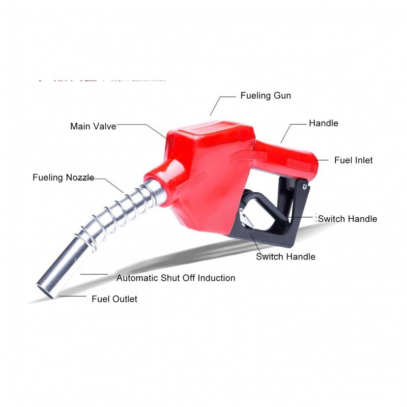 Fueling Shut Off Nozzle Dispensing Injector Automatic Fuel 25mm Thread 19l Per Min 0 20mpa For Kerosene
