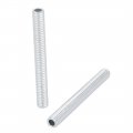 Uxcell Lamp Pipe Nipple M6 Thread 50mm Length Hollows Repair Part Hardware For Lamp Lights Zinc Plated Silver Tone Pack Of 10
