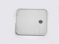 Ks Rv White Uv Paintable Stabilized Plastic Electric Power Cord Cable Hatch Compartment Lock With 2 Keys 7 5 8 Wide X 6 1 High