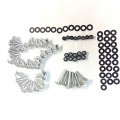 Xkh- Replacment Of Motorcycle Silver Round Fairing Bolts Kit For 2003-2007 Yzf-r6 2006-2010 Yzf R6s