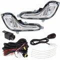 Labwork 1 Pair Fog Lights Replacement For 2012-2016 Hyundai Accent 4 Door Hatchback Clear Lens With Bulbs Harness Switch Kit