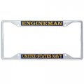 Us Navy Engineman Enlisted Rating Insignia License Plate Frame For Front Or Back Of Car Officially Licensed United States 