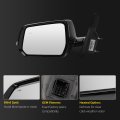Dasbecan Side Rear View Mirror For 2018-2019 Chevy Chevrolet Traverse Power Heated Turn Signal Blind Spot Door Rearview Driver