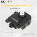 Ocpty Hvac Air Door Actuator Blend Control Fits 2003-2012 For Chevrolet 2003-2010 Pontiac 2003-2009 Saturn 52494371 15842338