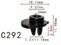 Autobahn88 Bumper Fascia Clip Compatible With Honda Oem 90107sx0003 Pack Of 20